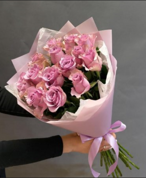 15 Adet Lila Gül Buketi