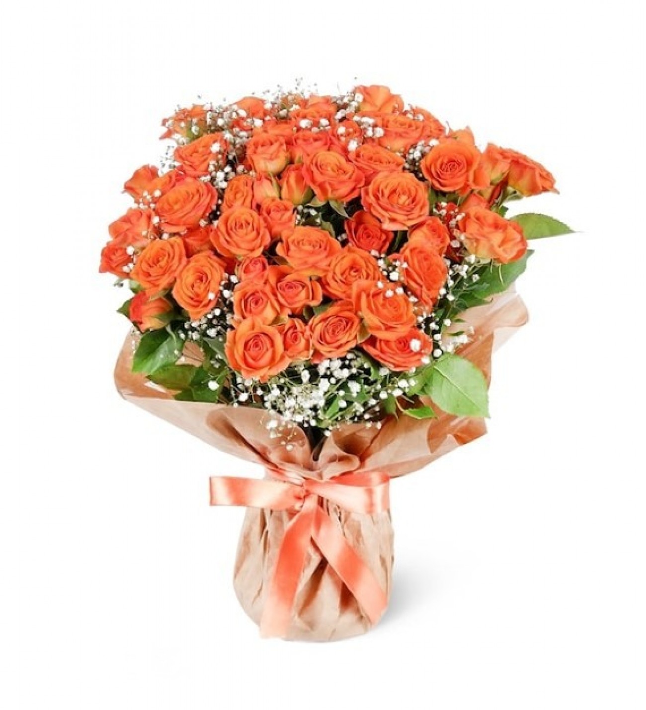 Somon Bukette Turuncu Çardak Gül